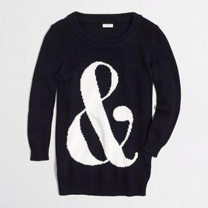 J. Crew Ampersand Intarsia Charley Sweater